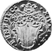 Italy Zecchino Benedict XIV 1751 KM# 235 BENEDIC XIV P M coin obverse Italy Zecchino Benedict XIV 1751 KM# 235 BENEDIC XIV P M coin obverse