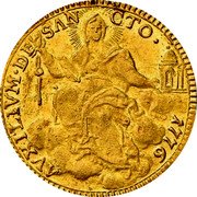 Italy Zecchino Pio VI 1776 1776-II KM# 1046 AVXILIVM DE SANCTO 1776 coin reverse Italy Zecchino Pio VI 1776 1776-II KM# 1046 AVXILIVM DE SANCTO 1776 coin reverse