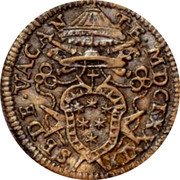 Italy 1/2 Grosso Cardinal Paluzzo Paluzzi-Altieri 1689 MDCLXXXIX KM# 481 SEDE VACAN TE MDCLXXXIX coin obverse Italy 1/2 Grosso Cardinal Paluzzo Paluzzi-Altieri 1689 MDCLXXXIX KM# 481 SEDE VACAN TE MDCLXXXIX coin obverse