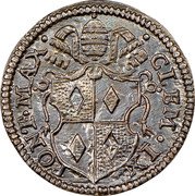 Italy 1/2 Grosso Clement IX ND KM# 300 CLEM IX PONT MAX coin obverse Italy 1/2 Grosso Clement IX ND KM# 300 CLEM IX PONT MAX coin obverse