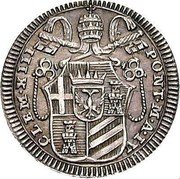 Italy 1/2 Grosso Clement XIII 1762 1762-IV KM# 995 CLEM XIII PONT MA III coin obverse Italy 1/2 Grosso Clement XIII 1762 1762-IV KM# 995 CLEM XIII PONT MA III coin obverse