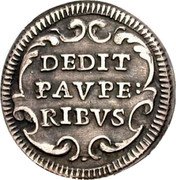Italy 1/2 Grosso (Mezzo Grosso) Clement XI ND (1709) IX KM# 712 DEDIT PAVPE RIBVS coin reverse Italy 1/2 Grosso (Mezzo Grosso) Clement XI ND (1709) IX KM# 712 DEDIT PAVPE RIBVS coin reverse
