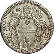 Italy 1/2 Grosso (Mezzo Grosso) Clement XI ND (1710) X KM# 735 CLEM XI P M A X coin obverse Italy 1/2 Grosso (Mezzo Grosso) Clement XI ND (1710) X KM# 735 CLEM XI P M A X coin obverse