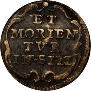 Italy 1/2 Grosso (Mezzo Grosso) Clement XII ND KM# 830 ET MORIENTVR IN SITI coin reverse Italy 1/2 Grosso (Mezzo Grosso) Clement XII ND KM# 830 ET MORIENTVR IN SITI coin reverse