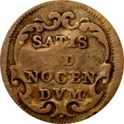 Italy 1/2 Grosso (Mezzo Grosso) Innocent XIII ND KM# 777 SATIS A D NOCEN DVM coin reverse Italy 1/2 Grosso (Mezzo Grosso) Innocent XIII ND KM# 777 SATIS A D NOCEN DVM coin reverse
