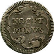 Italy 1/2 Grosso (Innocent XI) KM# 462 NOCET MINVS coin reverse Italy 1/2 Grosso (Innocent XI) KM# 462 NOCET MINVS coin reverse