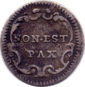 Italy 1/2 Grosso (Mezzo Grosso) Clement XII ND (1739) ND(1739)-IX KM# 902 NON EST PAX coin reverse Italy 1/2 Grosso (Mezzo Grosso) Clement XII ND (1739) ND(1739)-IX KM# 902 NON EST PAX coin reverse