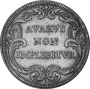 Italy 1/2 Piastra Innocent XI ND (1683) VII KM# 431 AVARVS NON IMPLEBITVR coin reverse Italy 1/2 Piastra Innocent XI ND (1683) VII KM# 431 AVARVS NON IMPLEBITVR coin reverse