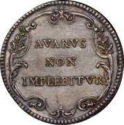 Italy 1/2 Piastra Innocent XI ND (1683) VII KM# 429 AVARVS NON IMPLEBITVR coin reverse Italy 1/2 Piastra Innocent XI ND (1683) VII KM# 429 AVARVS NON IMPLEBITVR coin reverse