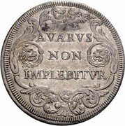 Italy 1/2 Piastra Innocent XI ND (1683) VII KM# 430 AVARVS NON IMPLEBITVR coin reverse Italy 1/2 Piastra Innocent XI ND (1683) VII KM# 430 AVARVS NON IMPLEBITVR coin reverse