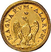 Italy 1/2 Scudo D'oro Innocent XIII ND (1724) ND(1724)-III KM# 803 MAGNARVM ALARVM coin reverse Italy 1/2 Scudo D'oro Innocent XIII ND (1724) ND(1724)-III KM# 803 MAGNARVM ALARVM coin reverse