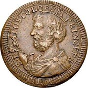 Italy 2-1/2 Baiocchi Pius VI 1796 KM# 1240 S P APOSTOLORUM PRINC(EPS) coin reverse Italy 2-1/2 Baiocchi Pius VI 1796 KM# 1240 S P APOSTOLORUM PRINC(EPS) coin reverse
