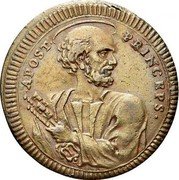 Italy 2-1/2 Baiocchi Pius VI 1796 KM# 1239 APOST PRINCEPS coin reverse Italy 2-1/2 Baiocchi Pius VI 1796 KM# 1239 APOST PRINCEPS coin reverse