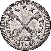 Italy 2 Baiocchi (Muraiola) Pius VI 1794 KM# 1220 PIVS SEX TVS 1 79 4 coin obverse Italy 2 Baiocchi (Muraiola) Pius VI 1794 KM# 1220 PIVS SEX TVS 1 79 4 coin obverse