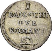 Italy 2 Baiocchi (Muraiola) Clement XIII ND KM# 1160 BAIOCCHI DVE ROMANI coin reverse Italy 2 Baiocchi (Muraiola) Clement XIII ND KM# 1160 BAIOCCHI DVE ROMANI coin reverse