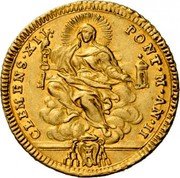Italy 2 Zecchino Clement XII 1731 ND(1731)-II KM# 855 DEDIT PIGNVS coin reverse Italy 2 Zecchino Clement XII 1731 ND(1731)-II KM# 855 DEDIT PIGNVS coin reverse