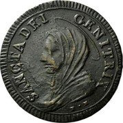 Italy 5 Baiocchi Pius VI 1797 XXIII KM# 1245 SANCTA DEI GENITIX T M coin reverse Italy 5 Baiocchi Pius VI 1797 XXIII KM# 1245 SANCTA DEI GENITIX T M coin reverse