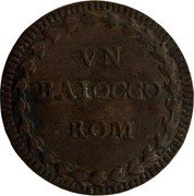 Italy Baiocco Benedict XIV 1744 KM# 1155.2 VN BAIOCCO ROM coin reverse Italy Baiocco Benedict XIV 1744 KM# 1155.2 VN BAIOCCO ROM coin reverse