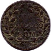 Italy Baiocco Benedict XIV 1744 KM# 1155.1 VN BAIOCCO ROM coin reverse Italy Baiocco Benedict XIV 1744 KM# 1155.1 VN BAIOCCO ROM coin reverse