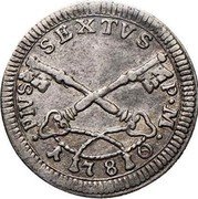 Italy Baiocco Pius VI 1780 KM# 1221 PIVS SEXTVS P M 1 78 0 coin obverse Italy Baiocco Pius VI 1780 KM# 1221 PIVS SEXTVS P M 1 78 0 coin obverse