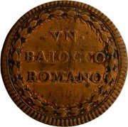 Italy Baiocco Clement XIII ND (1760) III KM# 1191 VN BAIOCCO ROMANO coin reverse Italy Baiocco Clement XIII ND (1760) III KM# 1191 VN BAIOCCO ROMANO coin reverse