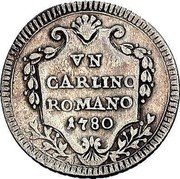 Italy Carlino Pius VI 1780 VI KM# 1212.1 VN CARLINO ROMANO 1780 coin reverse Italy Carlino Pius VI 1780 VI KM# 1212.1 VN CARLINO ROMANO 1780 coin reverse