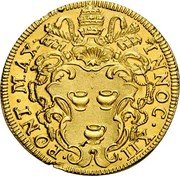 Italy Doppia Scudo D'oro Innocent XII 1692 KM# 562 PONT MAX INNOC XII coin obverse