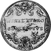 Italy Doppia Scudo D'oro Innocent XI ND (1679) IIII KM# 406 NIHIL AVARO SCELESTIVS coin reverse