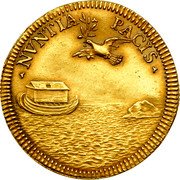 Italy Doppia Scudo D'oro Innocent XII ND (1697) VI KM# 603 NVNTIA PACIS coin reverse Italy Doppia Scudo D'oro Innocent XII ND (1697) VI KM# 603 NVNTIA PACIS coin reverse