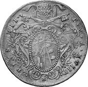 Italy Doppio Giulio (1/5 Scudo) Pius VII 1818 B XVIII KM# 1816 PIVS VII P M A XVIII coin obverse Italy Doppio Giulio (1/5 Scudo) Pius VII 1818 B XVIII KM# 1816 PIVS VII P M A XVIII coin obverse