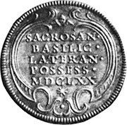 Italy Giulio Clement X 1670 MDCLXX KM# 348 SACROSAN BASILIC LATERAN POSSESS MDCLXX coin reverse Italy Giulio Clement X 1670 MDCLXX KM# 348 SACROSAN BASILIC LATERAN POSSESS MDCLXX coin reverse
