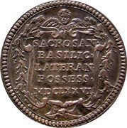 Italy Giulio Innocent XI 1676 MDCLXXVI KM# 409 SACROSAN BASILIC LATERAN POSSESS MDCLXXVI coin reverse Italy Giulio Innocent XI 1676 MDCLXXVI KM# 409 SACROSAN BASILIC LATERAN POSSESS MDCLXXVI coin reverse
