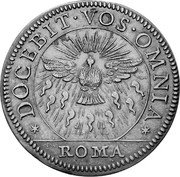 Italy Giulio Sede Vacante 1676 MDCLXXVI KM# 387 DOCEBIT VOS OMNIA ROMA coin reverse Italy Giulio Sede Vacante 1676 MDCLXXVI KM# 387 DOCEBIT VOS OMNIA ROMA coin reverse