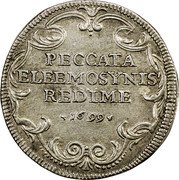 Italy Giulio Innocent XII 1699 KM# 612 PECCATA ELEEMOSYNIS REDIME 1699 coin reverse Italy Giulio Innocent XII 1699 KM# 612 PECCATA ELEEMOSYNIS REDIME 1699 coin reverse