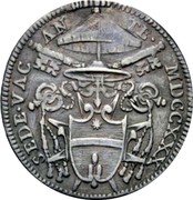 Italy Giulio Sede Vacante (Holy Year) 1730 MDCCXXX KM# 834 SEDE VAC AN TE MDCCXXX coin obverse Italy Giulio Sede Vacante (Holy Year) 1730 MDCCXXX KM# 834 SEDE VAC AN TE MDCCXXX coin obverse