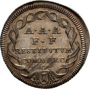 Italy Giulio Clement XII 1735 1735-V KM# 858 A A A F F RESTITVTVM COMMERC coin reverse Italy Giulio Clement XII 1735 1735-V KM# 858 A A A F F RESTITVTVM COMMERC coin reverse