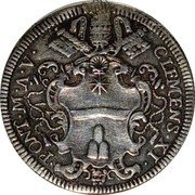 Italy Giulio Clement XI St. Francis ND (1705) ND(1705)-V KM# 692 CLEMENS XI PONT M A(N) V coin obverse Italy Giulio Clement XI St. Francis ND (1705) ND(1705)-V KM# 692 CLEMENS XI PONT M A(N) V coin obverse