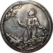 Italy Giulio Clement XI St. Francis ND (1705) ND(1705)-V KM# 692 coin reverse Italy Giulio Clement XI St. Francis ND (1705) ND(1705)-V KM# 692 coin reverse