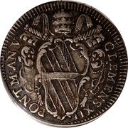 Italy Giulio Clement XII ND (1734) ND(1734)-V KM# 849 CLEMENS XII PONT M A VII coin obverse Italy Giulio Clement XII ND (1734) ND(1734)-V KM# 849 CLEMENS XII PONT M A VII coin obverse