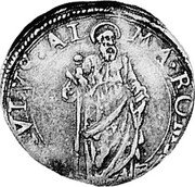 Italy Giulio (Paul V) KM# 40 S PAVLVS AL MA ROMA coin reverse Italy Giulio (Paul V) KM# 40 S PAVLVS AL MA ROMA coin reverse