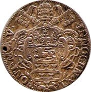 Italy Giulio Innocent XI ND (1680) V KM# 420 PONT M A V INNOCEN XI coin obverse Italy Giulio Innocent XI ND (1680) V KM# 420 PONT M A V INNOCEN XI coin obverse