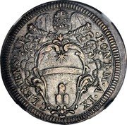 Italy Giulio Clement XI ND (1709) IX KM# 669 CLEMENS XI PONT M A IX coin obverse Italy Giulio Clement XI ND (1709) IX KM# 669 CLEMENS XI PONT M A IX coin obverse