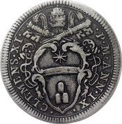 Italy Giulio Clement XI ND (1709) IX KM# 715 CLEMENS XI P M ANN IX coin obverse Italy Giulio Clement XI ND (1709) IX KM# 715 CLEMENS XI P M ANN IX coin obverse