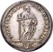 Italy Giulio Clement XI St. Paul ND (1714) XIV KM# 756 S PAVLVS DOC TOR GENTIVM coin reverse