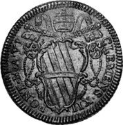 Italy Giulio Clement XII ND (1737) ND(1737)-VI KM# 882 CLEMENS XII PONT M A VI coin obverse Italy Giulio Clement XII ND (1737) ND(1737)-VI KM# 882 CLEMENS XII PONT M A VI coin obverse