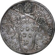 Italy Giulio Clement X ND KM# 341 CLEMENS X PONT MAX coin obverse Italy Giulio Clement X ND KM# 341 CLEMENS X PONT MAX coin obverse