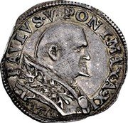 Italy Grosso Paul V 1615 XI KM# 74 PAVLVS V PONT MAXA XI 1615 coin obverse Italy Grosso Paul V 1615 XI KM# 74 PAVLVS V PONT MAXA XI 1615 coin obverse