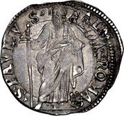 Italy Grosso Paul V 1615 XI KM# 74 S PAVLV S ALM ROMA coin reverse Italy Grosso Paul V 1615 XI KM# 74 S PAVLV S ALM ROMA coin reverse