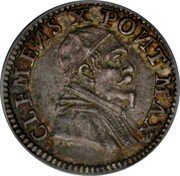 Italy Grosso Clement X 1675 KM# 359 CLEMENS X PONT MAX coin obverse Italy Grosso Clement X 1675 KM# 359 CLEMENS X PONT MAX coin obverse