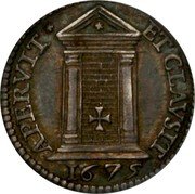 Italy Grosso Clement X 1675 KM# 359 APERVIT ET CLAVSIT 1675 coin reverse Italy Grosso Clement X 1675 KM# 359 APERVIT ET CLAVSIT 1675 coin reverse